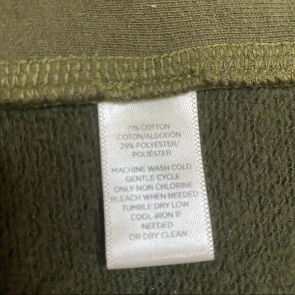 Lou and Grey Sweater Womens XS Pullover Oversized Top Olive Knit Cotton Blend - Picture 7 of 9